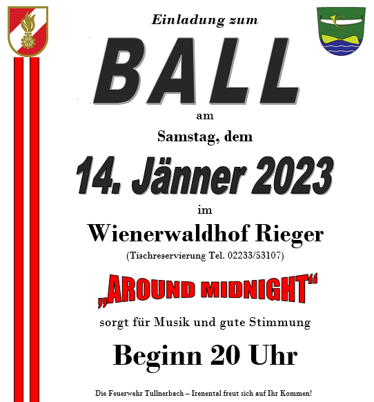 Einladung Ball 2023