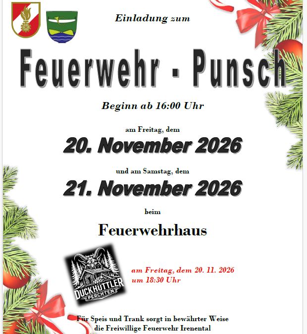 Einladung zum Punsch